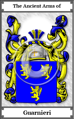 Guarnieri Family Crest Download (JPG)  Book Plated - 150 DPI