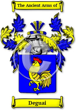 Deguai Family Crest Download (JPG) Legacy Series - 600 DPI