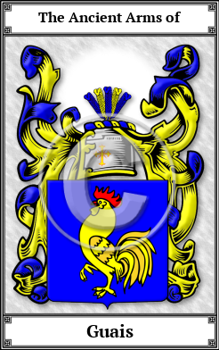 Guais Family Crest Download (JPG)  Book Plated - 150 DPI
