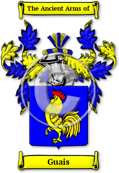 Guais Family Crest Download (jpg) Legacy Series - 150 DPI