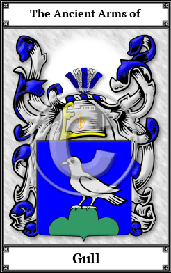 Gull Family Crest Download (JPG) Book Plated - 300 DPI