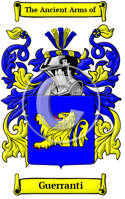 Guerranti Family Crest/Coat of Arms