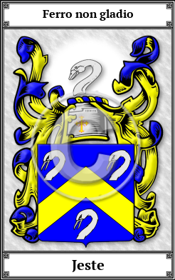 Jeste Family Crest Download (JPG) Book Plated - 600 DPI