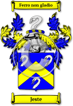 Jeste Family Crest Download (JPG) Legacy Series - 600 DPI