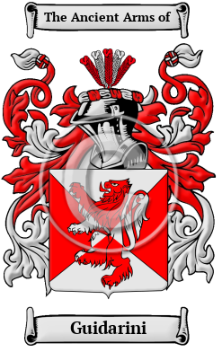 Guidarini Family Crest/Coat of Arms