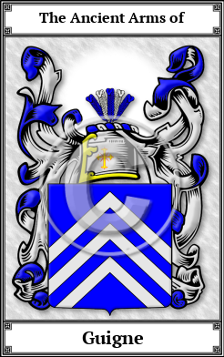 Guigne Family Crest Download (JPG)  Book Plated - 150 DPI