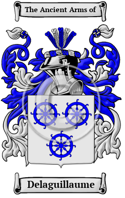 Delaguillaume Family Crest/Coat of Arms