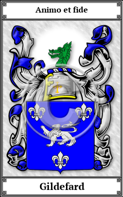 Gildefard Family Crest Download (JPG) Book Plated - 300 DPI