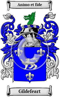 Gildefeart Family Crest/Coat of Arms