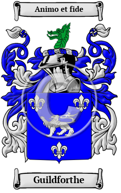 Guildforthe Family Crest/Coat of Arms