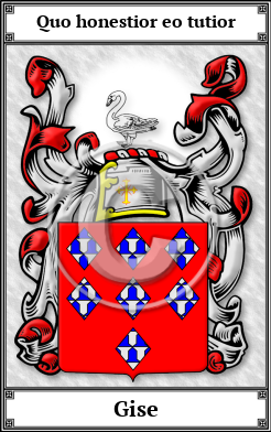 Gise Family Crest Download (JPG)  Book Plated - 150 DPI