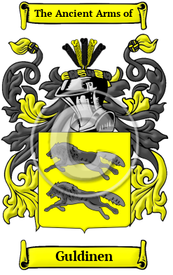 Guldinen Family Crest/Coat of Arms
