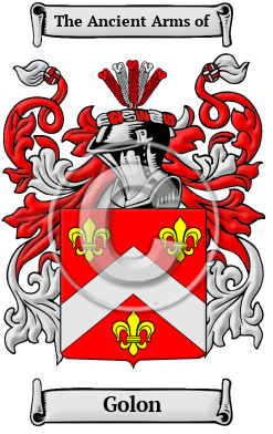 Golon Family Crest Download (JPG) Heritage Series - 600 DPI
