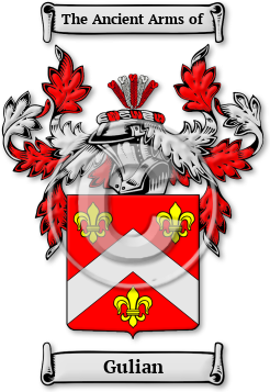 Gulian Family Crest Download (jpg) Legacy Series - 150 DPI