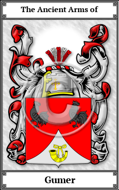 Gumer Family Crest Download (JPG) Book Plated - 600 DPI