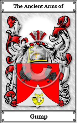 Gump Family Crest Download (JPG)  Book Plated - 150 DPI