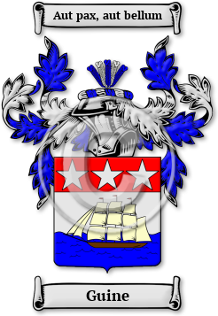 Guine Family Crest Download (JPG) Legacy Series - 600 DPI