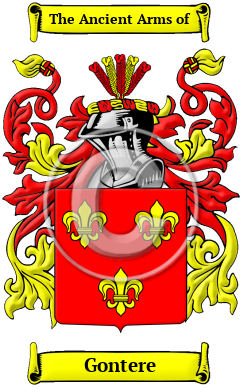 Gontere Family Crest/Coat of Arms