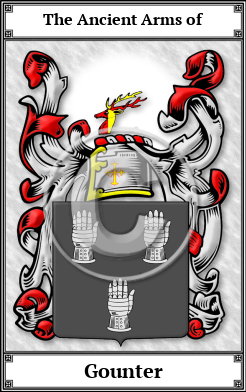 Gounter Family Crest Download (JPG)  Book Plated - 150 DPI