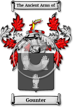 Gounter Family Crest Download (jpg) Legacy Series - 150 DPI