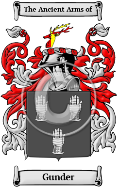 Gunder Family Crest/Coat of Arms