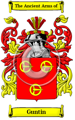 Guntin Family Crest/Coat of Arms