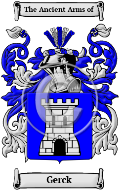 Gerck Family Crest/Coat of Arms