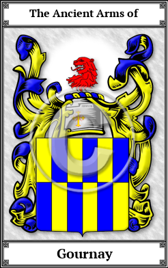 Gournay Family Crest Download (JPG)  Book Plated - 150 DPI
