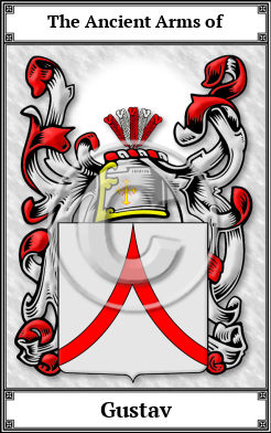 Gustav Family Crest Download (JPG)  Book Plated - 150 DPI