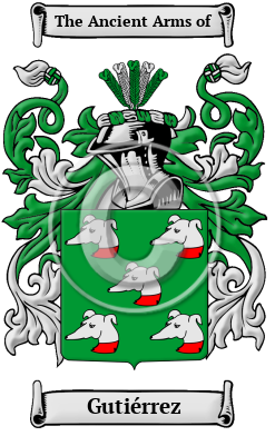 Gutiérrez Family Crest Download (JPG) Heritage Series - 300 DPI
