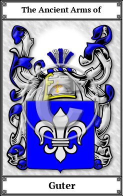 Guter Family Crest Download (JPG)  Book Plated - 150 DPI