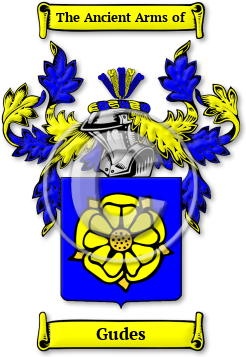 Gudes Family Crest Download (jpg) Legacy Series - 150 DPI