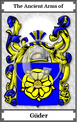 Güder Family Crest Download (JPG)  Book Plated - 150 DPI