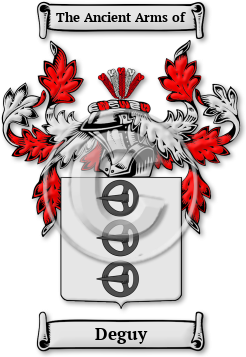 Deguy Family Crest Download (jpg) Legacy Series - 150 DPI