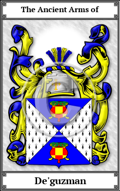 De'guzman Family Crest Download (JPG) Book Plated - 150 DPI