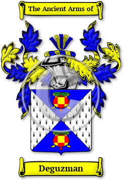 Deguzman Family Crest Download (jpg) Legacy Series - 150 DPI