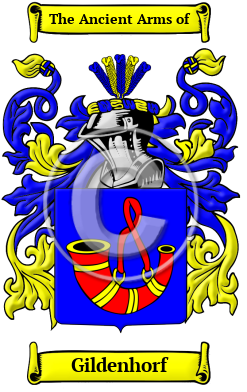 Gildenhorf Family Crest/Coat of Arms