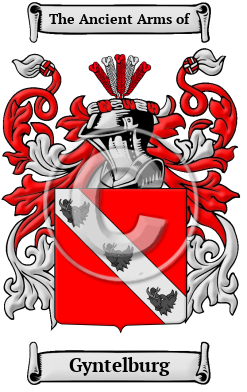 Gyntelburg Family Crest/Coat of Arms