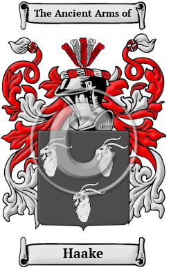 Haake Family Crest/Coat of Arms