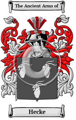 Hecke Family Crest/Coat of Arms