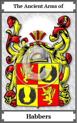 Habbers Family Crest Download (JPG)  Book Plated - 150 DPI