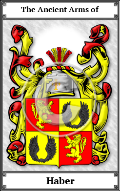 Haber Family Crest Download (JPG)  Book Plated - 150 DPI