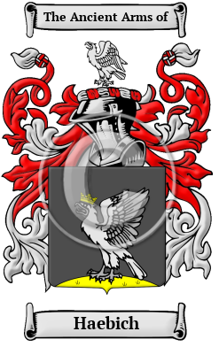 Haebich Family Crest/Coat of Arms