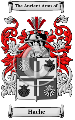 Hache Family Crest/Coat of Arms