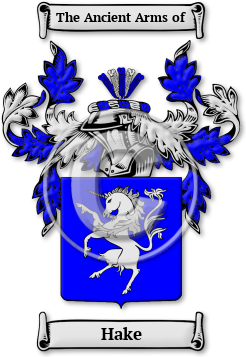 Hake Family Crest Download (jpg) Legacy Series - 150 DPI
