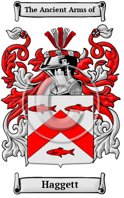 Haggett Family Crest/Coat of Arms