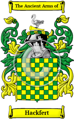 Hackfert Family Crest/Coat of Arms