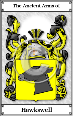 Hawkswell Family Crest Download (JPG)  Book Plated - 150 DPI