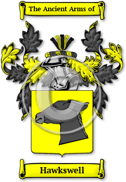 Hawkswell Family Crest Download (jpg) Legacy Series - 150 DPI
