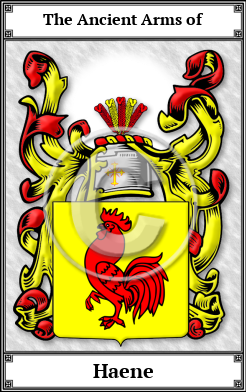 Haene Family Crest Download (JPG)  Book Plated - 150 DPI
